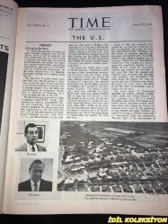 TIME - AUGUST 10 , 1962 : THE WEEKLY NEWSMAGAZINE / 10 AĞUSTOS 1962 / VINTAGE ENGLISH MAGAZINE / SPACE PLANNER : D. BRAINERD HOLMES / FIAT / MARTHA M. EVERT / O.V. SEMMER / ROBERT F. DORR / GLORIA T. WELLS / RICHARD M. SCAMMON / BETTY TISKA / RITA PETRETTI / EMANUEL CELLER / RANDOLPH S. CHURCHILL / JEROME WIESNER / GILPATRIC / DEMOCRATIC CONGRESSIONAL LEADERS AT THE WHITE HOUSE / FILIBUSTERERS MORSE & NEUBERGER / AMBASSADOR GAVIN / WINNER CLEMENT / AHMED BEN BELLA / CARPIO & VERWOERD / SIR OSWALD MOSLEY / HARRY STONEHILL / SIEMENS / GOODWIN / ALIANZA CHIEF MOSCOSO / FRANK W. SINATRA / BRIGITTE BARDOT / FDA'S DR. KELSEY / JOHNIE WALKER / RADZIWILL & ST. LAURENT / VIRGIN MARY AND CHRIST CHILD BY GUIDO RENI / ST. CATHERINE OF ALEXANDRIA / MARILYN MONROE / PATRIARCH ALEXEİ / POPE JOHN XXIII / BENSINGER / PATTERSON / PERSONAL FILE : GATES , LANPHIER , BORCH / SIR JOHN HAY / JACK COTTON / IVES & HUDSON IN SPIRAL ROAD / LUCKY STRIKE / CALTEX / JAEGER LE COULTRE / HOWARD K. SMITH