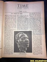 TIME - APRIL 12 , 1968 : THE WEEKLY NEWSMAGAZINE / 12 NİSAN 1968 / VINTAGE ENGLISH MAGAZINE / PRESIDENT JOHNSON / MARTELL / WILLIAM STEPHENS / SASHA VONSCHERLER MAYER / JAMES M. COHEN / CAROLINE SETTLES / ROBERT PAUL ALBERTS / R.J. DURAN / BILL EISEN / ERROL VANGUARD / E. PORRAS / FREDRICK S. GRAM / JOSEPH R. PALMER / WALTER F. CALMUS / STANLEY SCHWARTZ / TERENCE FOLAN / JAMES DINES / MARTIN LUTHER KING JR. / VISION OF THE PROMISED LAND / HARRY & BESS TRUMAN / JACKIE KENNEDY / NORTH VIET NAM'S PHAM VAN DONG / HARRIMAN , THOMPSON & JOHNSON AT WHITE HOUSE / ON BEING A CONTEMPORARY CHRISTIAN / DAME MARGOT FONTEYN / MICHAEL POLLARD / MCGRORY / ROYKO / TEX ANTOINE / BILL KEENE / DON KENT / DR. FRANK FIELD / PHILANTHROPIST MOTT / DAVID SHETZLINE / SEIFA / SABENA / PETER STUYVESANT