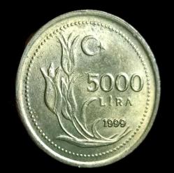 1999 5000 Lira Çil küçük 3.50g