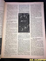 TIME - JANUARY 20 , 1961 : THE WEEKLY NEWSMAGAZINE / 20 OCAK 1961 / VINTAGE ENGLISH MAGAZINE / JACQUELINE KENNEDY / WILLIAM S. BURFORD / PAUL E. DROST / MARTIN BERTRAND / PETER ROBERT RENTSCHLER / GEORGE S. MUMFORD / EVELYN CRANE / JAMES KISSANE / EDWIN M. MCMILLAN / NORRIS E. CHAPMAN / STEVEN H. SASSOON / HENRY MINOTT / EDWARD A. CRANE / THOMAS HUDSON MCKEE / VICENTE ABAD SANTOS / R. L. W. RITCHIE / THOMAS SKELLY / NORMAN MAILER / CHRISTOPHER Z. HOBSON / J.B. O'SHEA / FRANKLIN ROOSEVELT / KENNEDY WITH IKE / HARRY TRUMAN / HERBERT HOOVER / PRESIDENT EISENHOWER / DEAN RUSK TESTIFYING / SCIENCE ADVISER WIESNER / JACQUELINE KENNEDY 1957 / VIRGINIA FOISIE RUSK / ETHEL SKAKEL KENNEDY / MARTHA ELIZABETH BLAKENEY HODGES / ERMALEE WEBB UDALL / MARGARET CRAIG MCNAMARA / JANE SHIELDS FREEMAN / RUTH SIEGEL RIBICOFF / MARY LOUISE BURGESS DAY / DOROTHY KURGANS GOLDBERG / PHYLLIS ELLSWORTH DILLON / KHRUSHCHEV / U.S. HEINTGES / PREMIER FERHAT ABBAS / UNION LEADER RENARD / KATANGA'S TSHOMBE / ORIGEN