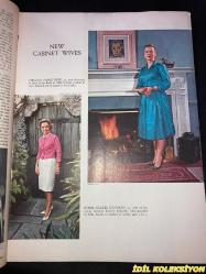 TIME - JANUARY 20 , 1961 : THE WEEKLY NEWSMAGAZINE / 20 OCAK 1961 / VINTAGE ENGLISH MAGAZINE / JACQUELINE KENNEDY / WILLIAM S. BURFORD / PAUL E. DROST / MARTIN BERTRAND / PETER ROBERT RENTSCHLER / GEORGE S. MUMFORD / EVELYN CRANE / JAMES KISSANE / EDWIN M. MCMILLAN / NORRIS E. CHAPMAN / STEVEN H. SASSOON / HENRY MINOTT / EDWARD A. CRANE / THOMAS HUDSON MCKEE / VICENTE ABAD SANTOS / R. L. W. RITCHIE / THOMAS SKELLY / NORMAN MAILER / CHRISTOPHER Z. HOBSON / J.B. O'SHEA / FRANKLIN ROOSEVELT / KENNEDY WITH IKE / HARRY TRUMAN / HERBERT HOOVER / PRESIDENT EISENHOWER / DEAN RUSK TESTIFYING / SCIENCE ADVISER WIESNER / JACQUELINE KENNEDY 1957 / VIRGINIA FOISIE RUSK / ETHEL SKAKEL KENNEDY / MARTHA ELIZABETH BLAKENEY HODGES / ERMALEE WEBB UDALL / MARGARET CRAIG MCNAMARA / JANE SHIELDS FREEMAN / RUTH SIEGEL RIBICOFF / MARY LOUISE BURGESS DAY / DOROTHY KURGANS GOLDBERG / PHYLLIS ELLSWORTH DILLON / KHRUSHCHEV / U.S. HEINTGES / PREMIER FERHAT ABBAS / UNION LEADER RENARD / KATANGA'S TSHOMBE / ORIGEN