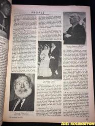 TIME - JANUARY 20 , 1961 : THE WEEKLY NEWSMAGAZINE / 20 OCAK 1961 / VINTAGE ENGLISH MAGAZINE / JACQUELINE KENNEDY / WILLIAM S. BURFORD / PAUL E. DROST / MARTIN BERTRAND / PETER ROBERT RENTSCHLER / GEORGE S. MUMFORD / EVELYN CRANE / JAMES KISSANE / EDWIN M. MCMILLAN / NORRIS E. CHAPMAN / STEVEN H. SASSOON / HENRY MINOTT / EDWARD A. CRANE / THOMAS HUDSON MCKEE / VICENTE ABAD SANTOS / R. L. W. RITCHIE / THOMAS SKELLY / NORMAN MAILER / CHRISTOPHER Z. HOBSON / J.B. O'SHEA / FRANKLIN ROOSEVELT / KENNEDY WITH IKE / HARRY TRUMAN / HERBERT HOOVER / PRESIDENT EISENHOWER / DEAN RUSK TESTIFYING / SCIENCE ADVISER WIESNER / JACQUELINE KENNEDY 1957 / VIRGINIA FOISIE RUSK / ETHEL SKAKEL KENNEDY / MARTHA ELIZABETH BLAKENEY HODGES / ERMALEE WEBB UDALL / MARGARET CRAIG MCNAMARA / JANE SHIELDS FREEMAN / RUTH SIEGEL RIBICOFF / MARY LOUISE BURGESS DAY / DOROTHY KURGANS GOLDBERG / PHYLLIS ELLSWORTH DILLON / KHRUSHCHEV / U.S. HEINTGES / PREMIER FERHAT ABBAS / UNION LEADER RENARD / KATANGA'S TSHOMBE / ORIGEN