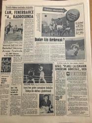 HÜRRİYET GAZETESİ  8 AĞUSTOS 1968 YIL :21 SAYI :7285---Yakovas 'ı Patrik Yapmak İçin Zemin Arıyor --Yabancılar Türkiye de Maden İşletemeyecek --Hadise hakkında şahitlik yapan Alman intihar etti --Sophia Loren ,doğumdan 6 ay önce İsviçre de doktor  kontrolüne alındı --Şikago da zenciler  7 polisi ağır  yaraladı --Konya olaylarının beş sanığının tahliye talebini hakim reddetti --İkiz kardeşlerden  biri ile nişanlanan  kız şaşırıp  hata yapıyor ---HA Muhabiri Ateş Uğurlu vefat etti ---İstanbul a hareket eden bir İsrail uçağı  4 Arap yolcu tarafından kaçırılacak  diye geri çevrildi ---Can Fenerbahçe A Kadrosunda --Basketbol Takımımız Avrupa Finalinde --Gegiç :Planlı Çalışmanın Semeresini Göreceğiz Dedi --İsveç ten gelen şampiyon boksöre Türkiye de eldiven giydirilmedi --Hem denizde ,hem kara da giden dev Hovercraft Manş 'ı 39 dakika da aşıyor --Büyük Tiyatro :Nejat Uygur --Askerlikten kurtulmak için gazetelere ölüm ilanı  verdi ---