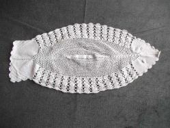 DANTEL - KAHVE TEPSİSİ ÖRTÜSÜ - BALIK FORMLU