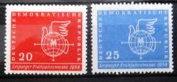 DOĞU ALMANYA-DDR=1958 Leipzig Fuarı M-618..19  (**)