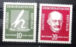 DOĞU ALMANYA-DDR=1958 Max Planck Doğumunun 100. Yılı  M-626..27  (**)