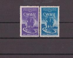 1950 Dünya Gençlik Birliği (WAY) II.Konsey Toplantısı Mnh Lüks Tam Seri Pul