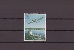 1950 2 1/2 LİRA Uçak Pulu Mnh Lüks Pul
