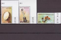 2019 Müzik Aletleri Mnh Lüks Tam Seri Pul -TC1926