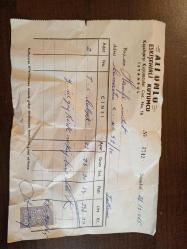 Efemera - FATURA ALİ ÜNLÜ, ESKİŞEHİRLİ KUYUMCU  KAPALIÇARŞI İSTANBUL - kitantik - kitaLog