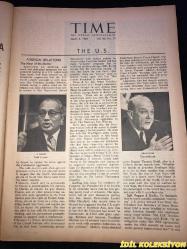 TIME - MARCH 5 , 1965 : THE WEEKLY NEWSMAGAZINE / 5 MART 1965 / VINTAGE ENGLISH MAGAZINE / JEANNE MOREAU / CAMPARİ / ELLIOTT SMITH / MARIE E. CASH / GEORGE S. CLARKE / SANDY TOLBERT / MATTHEW WALSH / GORDON DISHKE / FRANK C. WORBS JR. / ROBERT V. YOUNG / GERD S. GROMBACHER / J.F. ZEID / EVSEI LIBERMAN / D.A. WILLIAMS / RETO L. M. WYLER / ROBERT U. VON ARX / RENE BRÜTSCH / DR. ERNST BASLER / JACK GARNER / FRED J. EBELING / LETITA M. SULLIVAN / ARTIST TAMAYO / DEAN RUSK / LADY BIRD / JIMMY JUNIOR & ELLIOTT AT 1964 NATIONAL DEMOCRATIC CONVENTION / MALCOLM LITTLE / ELIJAH MUHAMMAD AT CHICAGO RALLY / NORTH VIET NAM'S GENERAL GIAP / HO CHI MINH / GENERAL NE WIN / BENSON & HEDGES / PHILIPS / LEMAY & GABLE / AUSTRIA'S WIZARDLY COLORIST - HUNDERTWASSER / EDGAR BRONFMAN / PRESIDENT JOHNSON & REPORTERS ON WHITE HOUSE LAWN / RESNAIS & FALK / LLYOD & ANN HAND AT PAKISTANI EMBASSY PARTY / JANE WILSON / LARRY RIVERS / MARILYNN KARP / MR JUSTICE FRANKFURTER / CHAPLAIN BURKE / FIAT / CHERRY HEERING