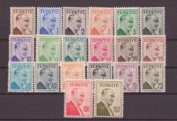 1957 Atatürk (Çift Çizgi Çerçeveli Portre) Mnh Lüks Tam Seri Pul    -TC51
