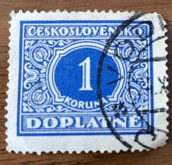 Çekoslovakya Pulu - Ceskoslovensko Stamp - Mektup Zarfından Kesilmiş  / Postadan Geçmiş Pul Filateli - Damgalı - ÇEKOSLOVAKYA PULU , 1 PARA - YABANCI PULLAR- NOSTALJİK DOĞUM GÜNÜ HEDİYESİ