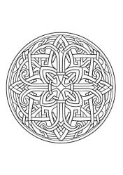 Kelt Mandala Boyama Kitabı (50 Seçilmiş Kelt Mandalası)