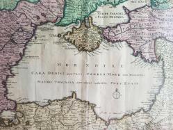 [HARİTA / 18. YY / KARADENİZ / KIRIM / BALKANLAR] Nouvelle Carte de la Petite Tartarie et la Mer Noire, montrant les Frontieres de l'Impératrice de Russie et de l'Empereur des Turcs, tant en Europe qu'en Asie…