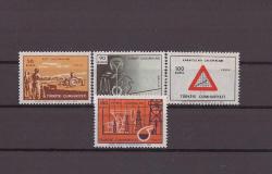 1969 Kalkınan Türkiye Konulu Sürekli Seri Mnh Lüks Tam Seri Pul