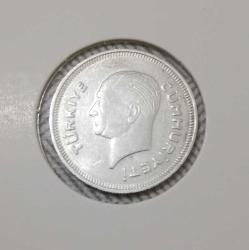 1937 YILI GÜMÜŞ 50 KURUŞ ÇT *RR* ÇOK NADİR ÇİL