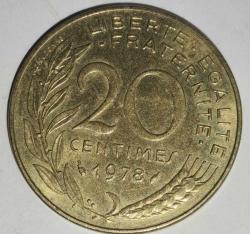FRANSA 1978    20 CENTIMES