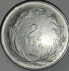 TÜRKİYE 1966   2,5 LİRA