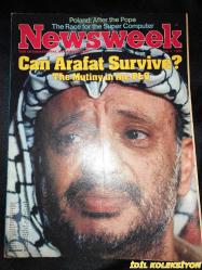 NEWSWEEK : THE INTERNATIONAL NEWSMAGAZINE / JULY 4 1983 / VİNTAGE MAGAZİNE / 4 TEMMUZ 1983 / İNGİLİZCE DERGİ / CAN ARAFAT SURVIVE ? THE MUTİNY İN THE PLO / ALAIN FAUCON / RICHARD R. MOUK / RICHARD S. LEVINE / BAYO ADELEKE / MOHAMMED ADEN RAGE / ELIZABETH FIGUEROA / JOHN KARI / BRUNO COLOMBI / SERAH SAMUEL / ALAN MILLER / YASIR ARAFAT UNDER THE GUN / THE SYRIANS BETRAYED US / THE POPE IN POLAND NOW , THE REALİTİES : JOHN PAUL II'S PİLGRİMAGE GİVES HEART TO HİS PEOPLE / PARRIS CHANG : CHINA'S PARTY BOSS VİEWS THE WORLD / CENTRAL AMERİCA'S STRİFE / STORM OVER ARMS CONTROL : ADELMAN BLUNDERS ON A MISSILE PROPOSAL , AND SAKHAROV CALLS FOR AN ARMS BUILDUP / RONALD REAGAN / THE KENNEDY TAPES / THE RACE TO BUILD A SUPERCOMPUTER - KAZUHİRO FUCHİ & EDWARD FEİGENBAUM / DARPA'S ROBERT KAHN / A FORECAST OF SUNSHINE / CARL LEWİS / LARRY FLYNT / JACKİE COLLİNS / ALLAN CAR / HARVEY FIERSTEIN / JERRY HERMAN / GENE BARRY / GEORGE HEARN / JESSICA LANGE / BETTE DAVİS / GUION S. BLUFORD / RİCHARD NEVİLLE