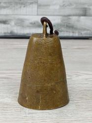 Antika Ay Yıldız Kabartmalı Pirinç Çan