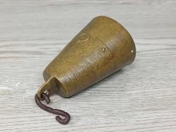 Antika Ay Yıldız Kabartmalı Pirinç Çan