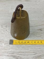 Antika Ay Yıldız Kabartmalı Pirinç Çan