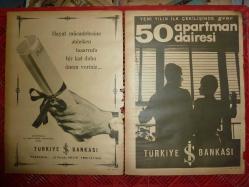 İŞ BANKASI REKLAMLARI 1960-66 YILLARI ARASI 11 ADET