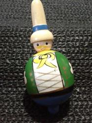 ESKİLERDEN AHŞAP FIRDÖNDÜ OYUNCAK VİNTAGE. NADİR.