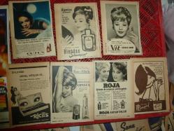BAYAN KUAFÖR GÜZELLİK CİLT BAKIMI MAKYAJ MALZEMELERİ REKLAMLARI 1960-1965 YILLARI DERGİLERDEN ÇIKMA 32 ADET