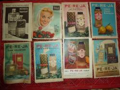 PEREJA KOLONYA REKLAMLARI 1960-1965 YILLARI DERGİLERDEN ÇIKMA 16 ADET