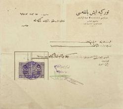 [FİNANS TARİHİ / BANKACILIK] Türkiye İş Bankası Samsun Şubesi antetli Osmanlıca 3 adet belge