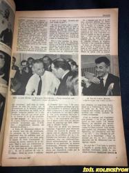 L'EXPRESS - NO-821 / 13-19 MARS 1967 / VINTAGE FRENCH MAGAZINE / 13-19 MART 1967 / LE PRESIDENT DE LA VE REPUBLIQUE / GRAND MINISTRES BATTUS - MM. MAURICE COUVE DE MURVILLE ET PIERRE MESSMER / MM. ANDRE MALRAUX / JEAN CHARBONNEL / MM. LEO HAMON ET GEORGES POMPIDOU A MATIGNON , DIMANCHE SOIR / M. GEORGES DAYAN / M. LOUIS MERMAZ / ROLAND LEROY / CLAUDE ESTIER ET FRANÇOIS MITTERRAND / FREDERIC DUPONT / YVES ALLAINMAT / WALDECK ROCHET / GUY MOLLET / UN DOSSIER INTOUCHABLE / ROGER PRIOURET / LE DERNIER DES KRUPP / JAMES HOFFA / LA PREMIERE VICTIME DE ROBERT KENNEDY / SVETLANA ET STAILEN EN 1942 / M. GORDON DIT NON AUX CAPITAUX AMERICAINS / MAINTENAN LA GUERRE VA COMMENCER / ANDRE JEANSON / MAURICE DOUBLET / GABRIEL DE POULPIQUET / ALBIN CHALANDON / JEAN CHRISTIAN BARBE / SERGIO PININFARINA / UNE AMERICAINE JUGE LES FRANÇAISES / FRANÇOISE GİROUD / LE CHIC DE SCOTT FITZGERALD / BELAID ABDESSELAM / RAYMOND DAILEY / HENRI TROYAT / MARCEL DUCHAMP / JEAN FRANCOIS REVEL / ALBERT EINSTEIN