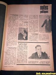 L'EXPRESS - NO-821 / 13-19 MARS 1967 / VINTAGE FRENCH MAGAZINE / 13-19 MART 1967 / LE PRESIDENT DE LA VE REPUBLIQUE / GRAND MINISTRES BATTUS - MM. MAURICE COUVE DE MURVILLE ET PIERRE MESSMER / MM. ANDRE MALRAUX / JEAN CHARBONNEL / MM. LEO HAMON ET GEORGES POMPIDOU A MATIGNON , DIMANCHE SOIR / M. GEORGES DAYAN / M. LOUIS MERMAZ / ROLAND LEROY / CLAUDE ESTIER ET FRANÇOIS MITTERRAND / FREDERIC DUPONT / YVES ALLAINMAT / WALDECK ROCHET / GUY MOLLET / UN DOSSIER INTOUCHABLE / ROGER PRIOURET / LE DERNIER DES KRUPP / JAMES HOFFA / LA PREMIERE VICTIME DE ROBERT KENNEDY / SVETLANA ET STAILEN EN 1942 / M. GORDON DIT NON AUX CAPITAUX AMERICAINS / MAINTENAN LA GUERRE VA COMMENCER / ANDRE JEANSON / MAURICE DOUBLET / GABRIEL DE POULPIQUET / ALBIN CHALANDON / JEAN CHRISTIAN BARBE / SERGIO PININFARINA / UNE AMERICAINE JUGE LES FRANÇAISES / FRANÇOISE GİROUD / LE CHIC DE SCOTT FITZGERALD / BELAID ABDESSELAM / RAYMOND DAILEY / HENRI TROYAT / MARCEL DUCHAMP / JEAN FRANCOIS REVEL / ALBERT EINSTEIN