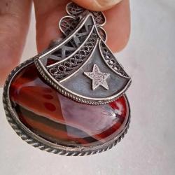 Gümüş Eski,Ay Yıldız Kolye Ucu