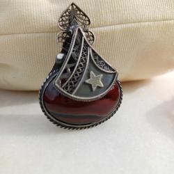 Gümüş Eski,Ay Yıldız Kolye Ucu