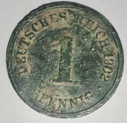 ALMANYA 1902    1 PFENNIG