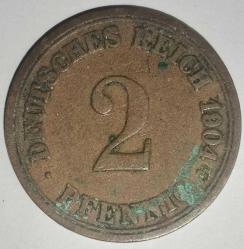 ALMANYA 1904   2 PFENNIG