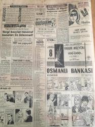 HÜRRİYET GAZETESİ 31 MART 1966 YIL :18 SAYI :6437---Sunay bugün ilk defa bir elçi kabul edecek --54 Senatör ün vazifesi  bitiyor --8,5 yıl sonra dışarı gidecek işçiler sıra beklemeyecek --Clay ,15 raund da Chuvalo yu  ancak sayı ile yendi ---Wilson :Gayemiz  borçsuz bir devlet  olmak dedi ---Felaket  günlerinde kocasına  destek  olmasını isterdim ---Yeniden 20 Migros  mağazası açılıyor ---Kanserli  eşini öldüren işçi serbest bırakıldı ---G.Birliği :1 İzmirspor :0 --Türkiye Ligi için formül  aranıyor --Beşiktaş Suat ,Yusuf ,Sanlı  ve Ahmet i dinlendirecek ---14 K.Paşalı futbolcu  futbol federasyonunu dava ediyor --Basketbolda :Fenerbahçe  Galatasaray  ı 71-70 yendi ---Popüler sanatkar : Erol Büyükburç ---Diyar diyar  dolaşan  amalar  toplanıp  saz heyeti kuracak ---Kız soyan papaz  Kuriz ile Afyoncu  kesiş Sımeon yakayı ele verdi --Sunay ,Demirel ve İnönü nün  eşlerinin  adı  üçüzlere verildi ----Ankaralı bütün kadınlar kanser  muayenesine tabi tutulacak ---