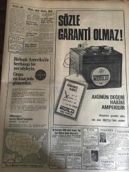 HÜRRİYET GAZETESİ 19 NİSAN 1967 YIL :19 SAYI :6813--İnönü :Sekizler için kurultay karar verecek --Hırsız kovalarken çukura düşen bekçi ayağını  kırdı --Sahte avukat bir yıl hapse mahkum oldu --Ali Fuat Başgil in Cenazesi Kaldırıldı --İstanbul  Emniyet Müdürü ve 14 Valinin Yeri Değişti ---Balkon seyircileri bir başkan eşi ile  oturmaktan çok memnun oldular --Polise de sadece  yakalamak  düştü ---Seller Güney de can ve mal kaybına  sebep oldu --Pakistan da kolera ve çiçekten 398 kişi öldü ---Gegiç : PTT yi yeneceğiz ---Fenerbahçe  ,A.Ordu takımları bugün saat 14 de karşılaşıyor ---Balkan Boks Şampiyonası Bu Gece Saat 21 de Başlıyor ---Kısmet  Nisan ayı sonunda  yeni  ufuklara doğru yelken basacak --14 Ay önce  Gana da darbe  yapan general öldürüldü --Radyo Programları --Önümüzdeki yıl üçlü öğretime gidilmemesi için çalışılıyor ---Basketbol  Milli Takımı Açıklandı --Adana Demirspolular  gol atsınlar diye Sarı Mahmut otomobili ile sahayı düzeltti ---