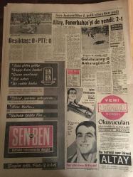 HÜRRİYET GAZETESİ 17 NİSAN 1967 YIL :19 SAYI :6811--Feyzioğlu :Yılmadan mücadele edeceğiz dedi --Esat Selçuk  hapishanede  deli numaraları yapıyor : On binlerce suçlu gördüm böyle bir adama ilk defa rastlıyorum  --Özkan ,bir  çırpıda altı hastaneyi daha gece kontrol etti ---Üskidar da oturak alemi yapılan tek  evi de polisler bastı ---Feyzioğlu na Kayseri de  yapılan tezahürat genel merkezi kızdırdı ---Kraliçe  seçilen 10 firma ile birer film çevirip 100 bin lira alacak --İnönü : Bu  iş kurultay da bitecek dedi ---Ham petrol fiyatlarını  indirilecek ---İngiliz kızlarını  satan bir şebeke varmış ---Altay ,Fenerbahçe  yi de yendi :2-1--Beşiktaş :0 PTT :0 --Galatasaray :0 Ankaragücü :0--İstanbul spor : 0 Demirspor :0--Şevket ustanın  yaptığı altın kaplama alem İstanbul  un üstüne yerleşti --8 Hemşireyi öldüren  katil idama mahkum edildi --