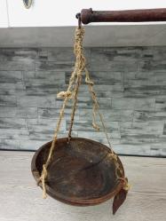 Antika Nadir Tümüyle Ahşap Osmanlı El Terazi