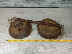 Antika Nadir Tümüyle Ahşap Osmanlı El Terazi