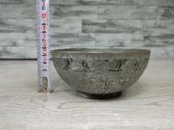 Antika Osmanlı Dönem Kalem İşçlikli Bakır Kase - Tas