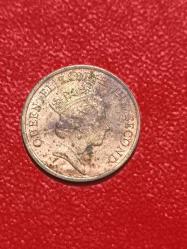 Hong Kong 10 Cent Bronz madeni para