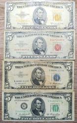 ABD 5 Dolar Mavi Mühür