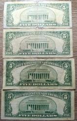 ABD 5 Dolar Mavi Mühür