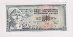 1978 YUGOSLAVYA  1000 DİNAR - ÇİL-ÇA