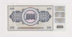 1978 YUGOSLAVYA  1000 DİNAR - ÇİL-ÇA