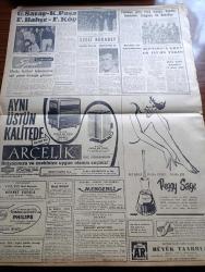 Cumhuriyet Gazetesi - 17 Aralık 1960 - Kurucu Meclis Kanunu Dün Meriyete Girdi - Nüfus Artışı İle İlgili Seminer - Şeyhlerle Ağaların Nakilleri Başladı - Yugoslav Peter Zaroviç Tankeri 48 Saat Yanacak - Topkapı Hadiseleri Duruşmasında Gazeteciler Şahitlik Ettiler -  Ege Üniversitesi Öğrencileri De Cezayir Olaylarını Protesto Ettiler - Orman Yakma Ve Irza Geçme Suçları Kanun Tasarısı Milli Birlik Komitesi Genel Kurulunda - 10. Köy Yazan Fakir Baykurt Yazı Dizisi - Atatürk'ün Akaretlerde Oturduğu Ev - İsrail'de Nükleer Bomba Yapacak Duruma Gelmiş - Apikoğlu Sucuk - Ünlü Opera Sanatçısı Maria Callas fotoğraf - 1959 1960 Yunus Nadi Armağanı Dil Davamız İkinci Büyük Atılım Yazan Cemal Gürlek - 1958 Dünya Kupasını Kazanan Takım Brezilya Fotoğraf - Gündüz Kılıç'ın Unutamadığı An - Jeppson'a Göre En İyi 10 Takım - Atletico Madrid Garincha'ya 1,5 Milyon Veriyor - Fenerbahçe Feriköy Maçı - Galatasaray Kasımpaşa Maçı